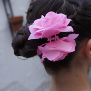 Gancho de pelo con Rosa- Rosita