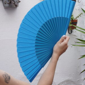 Abanico Semi Pericón- 27 cm-Turquesa