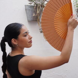 Abanico Semi Pericón- 27 cm- Marrón