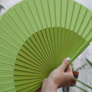 Abanico Semi Pericón- 27 cm- Verde Manzana