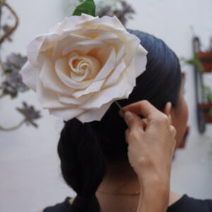Flor XL -Blanco