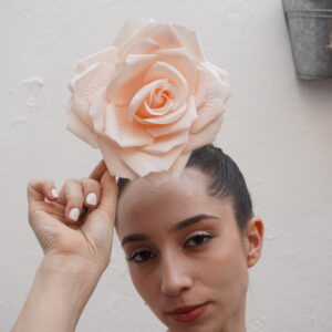 Flor XL - Beige- Blanco