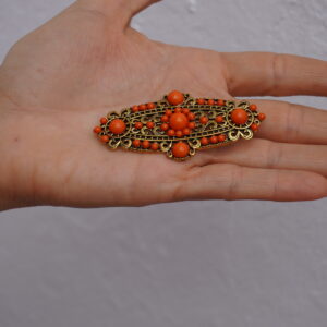 Broche Azahar- Naranja