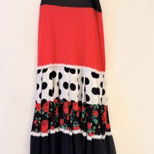 Falda Canastera Roja - T.L