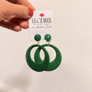 Aros Ole- Verde a Presión