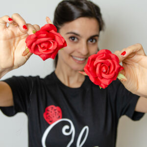 Rosa muy Pequeña- Pin y con pinza