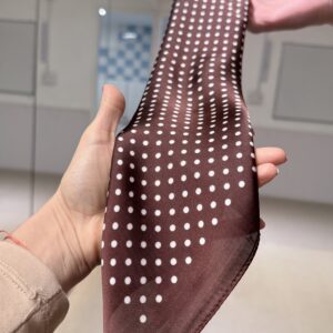 Pañuelo de Seda Flamenco- Marrón