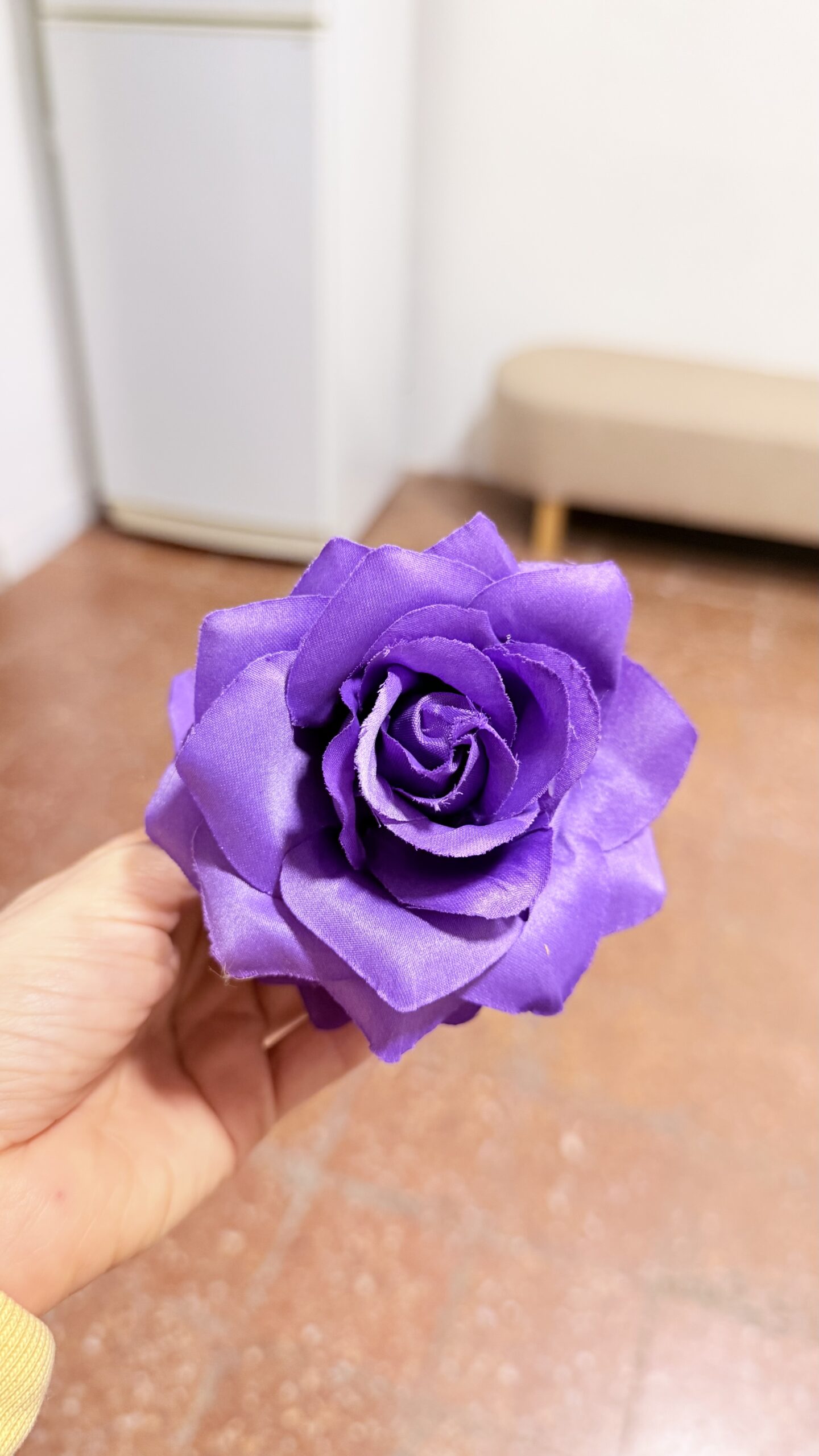 Gancho de pelo doble Rosa- Violeta