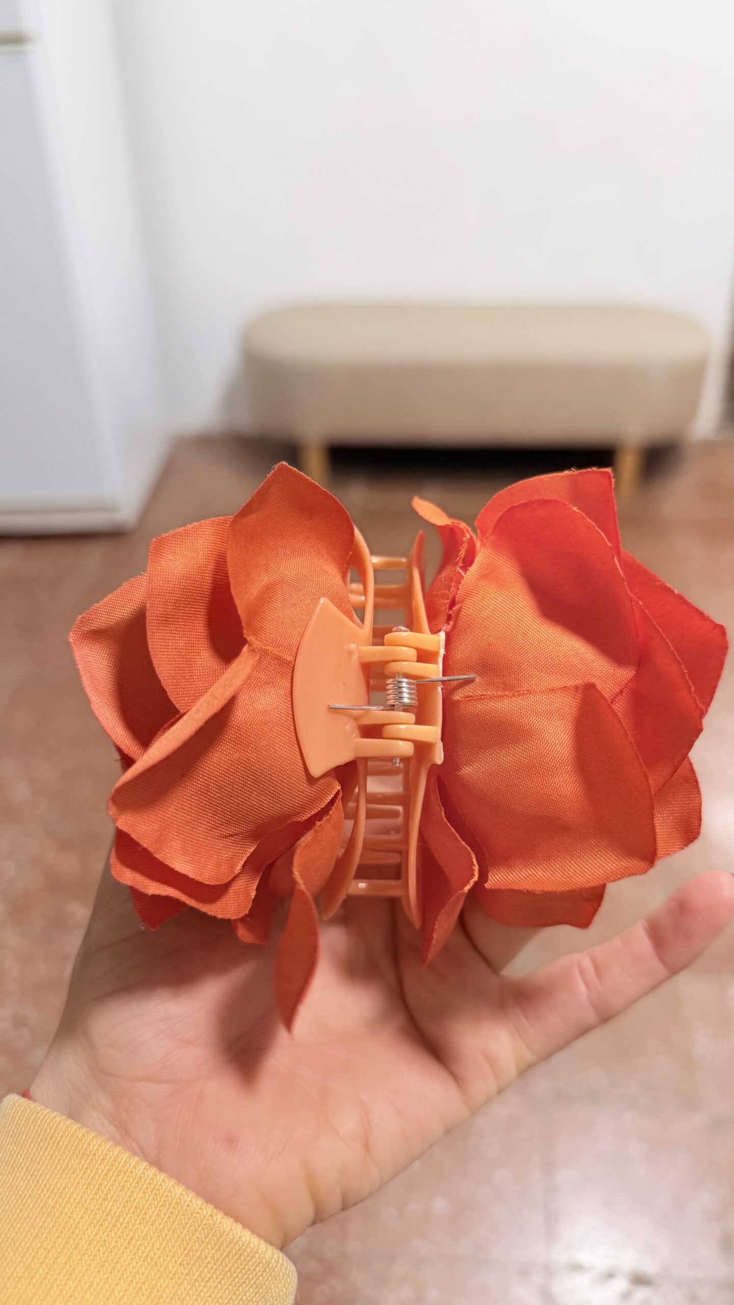Gancho de pelo doble Rosa- Naranja - Imagen 6